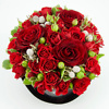 Black flower box Mirabel Flower delivery service in Vilnius Beatričės Gėlių Namai