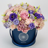 Blue flower box Antique