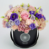 Black flower box Antique