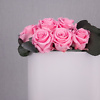 Preserved rose arrangement White Pink