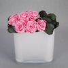 Preserved rose arrangement White Pink - Image 3