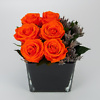 Preserved rose arrangement Black Orange - Image 3