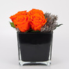 Preserved rose arrangement Black Orange - Image 2