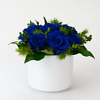 Preserved rose arrangement Dark Blue