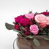Arrangement with preserved roses