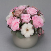 Preserved rose arrangement Pink Cotton - Image 3