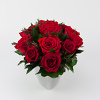 Preserved rose arrangement Red & Silver - Image 2