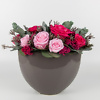 Arrangement with preserved roses. Flower delivery in Vilnius Beatričės Gėlių Namai