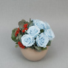 Preserved rose arrangement Ronda Blue