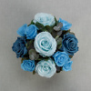 Preserved rose arrangement Blue Mirror