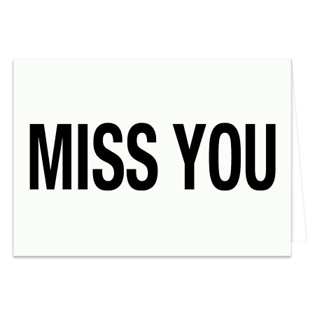 Atvirukas MISS YOU