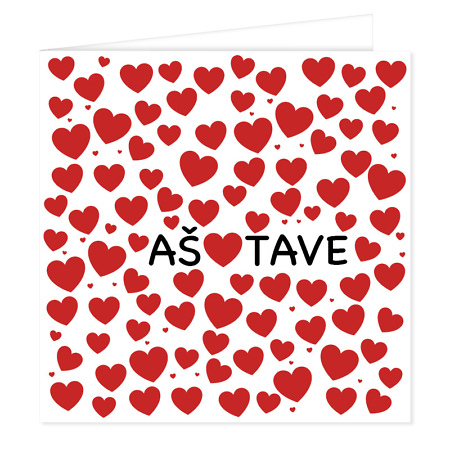 Atvirukas Aš myliu tave