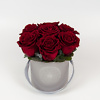 Preserved roses in a box