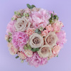 Flower box with pink peonies, flower delivery Vilnius