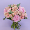 Bouquet with pink peonies