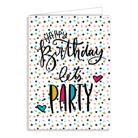 Открытка "Lets Party"