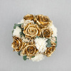 Preserved floral arrangement Gold & White