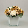 Preserved floral arrangement Gold & White - Image 2