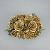 Preserved floral arrangement Gold & Black