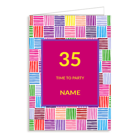 Time To Party Personalised Card