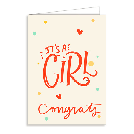 Atvirukas "It's a Girl"