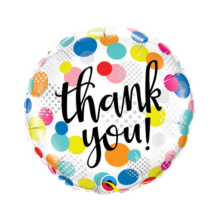 Шар "Thank You Dots Upon Dots" (46 см)