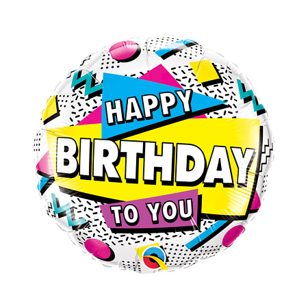 Фольгированный шар "Happy Birthday To You" (46 см)