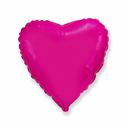 Dark Pink Heart Foil Helium Balloon