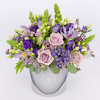 Gray flower box Viola