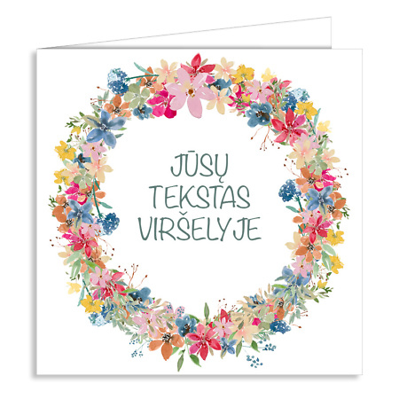 Personalizuotas sveikinimo atvirukas