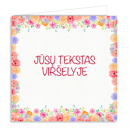 Personalizuotas sveikinimo atvirukas