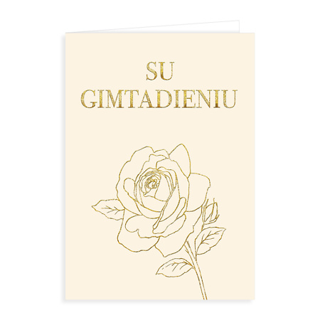 Sveikinimo atvirukas "Su Gimtadieniu"