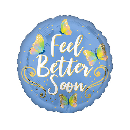 Фольгированный шар "Feel Better Butterflies"