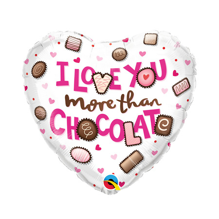 I Love You More Than Chocolate Balloon