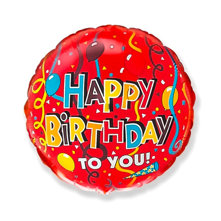Helio balionas "Happy Birthday To You"