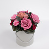 Preserved roses in a flower box