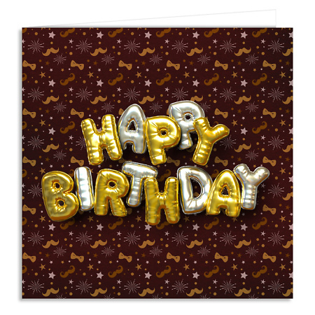 Открытка "Happy Birthday"