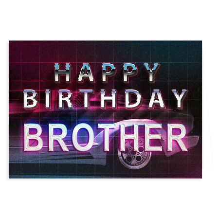 Atvirukas "Happy Birthday Brother"