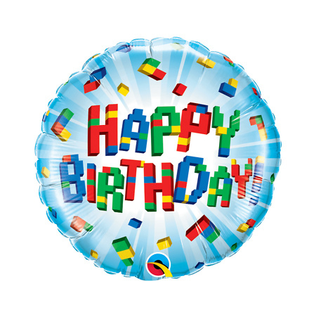Birthday Blocks Foil Balloon