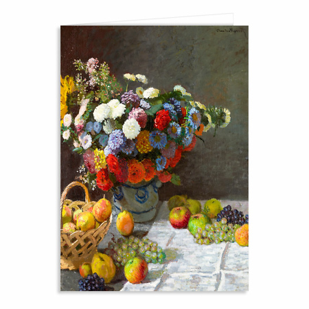 Открытка "Life with Flowers and Fruit"